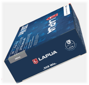 Pyroll Pakkausten valmistama WorldStar palkittu neliskanttinen Nammo Lapualle valmistettu kartonkikotelo.